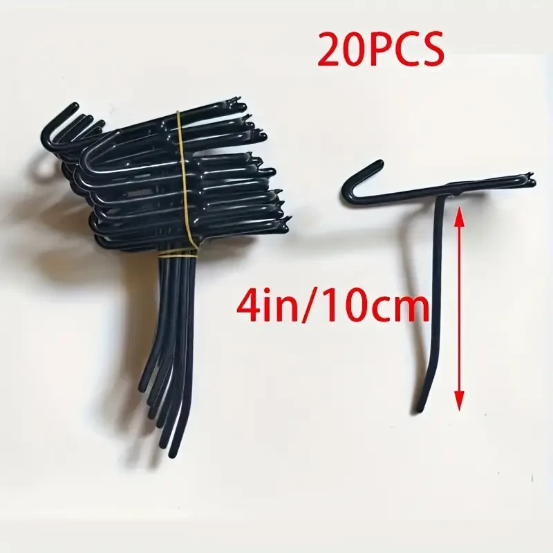 20pcs Rust-Resistant Iron Grid Rack Hooks