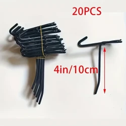 20pcs Rust-Resistant Iron Grid Rack Hooks