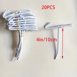 20pcs Rust-Resistant Iron Grid Rack Hooks
