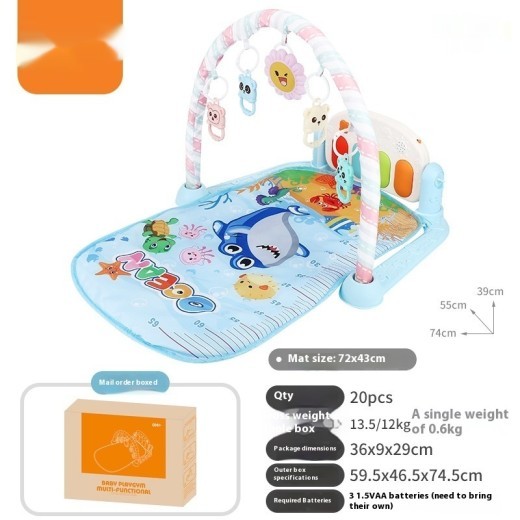 Baby Harmonium Toy Baby Music Fitness Rack Piano Crawling Mat