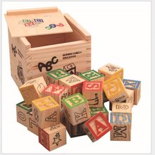 27 Children's Printed English Letters Building Block Box