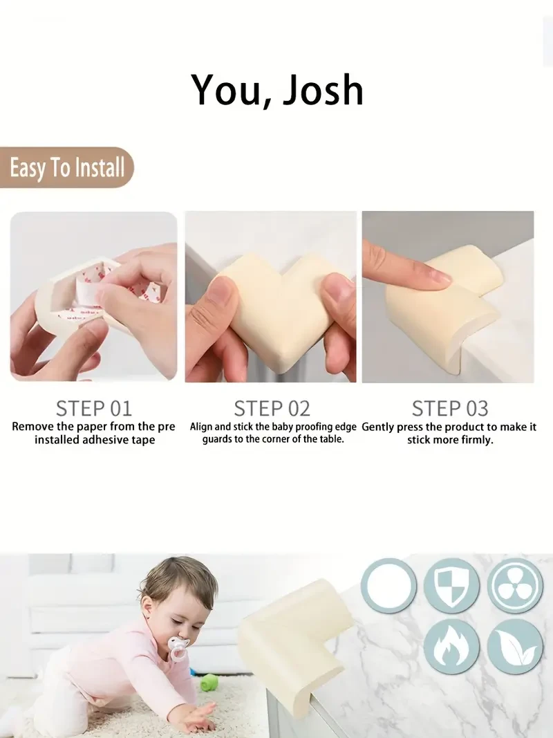 12pcs Soft Corner Protectors for Youngsters Safety