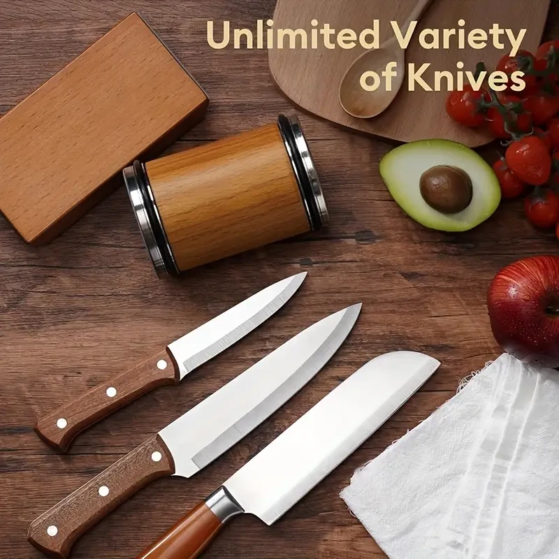 Rolling Knife Sharpener Magnetic Knife Holder