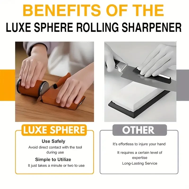 Rolling Knife Sharpener Magnetic Knife Holder