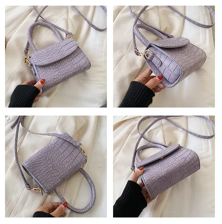 Summer Stone Pattern Portable Messenger Small Square Bag