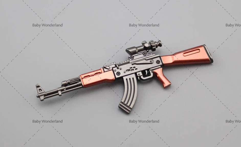 1/12 Ratio AKM Automatic Rifle Soldier Weapon Model