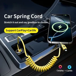 65W Multifunctional Four-in-One USB-C Retractable Cable,