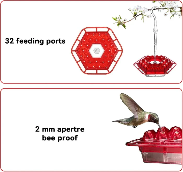 Hummingbird Feeders for Outdoors Hanging