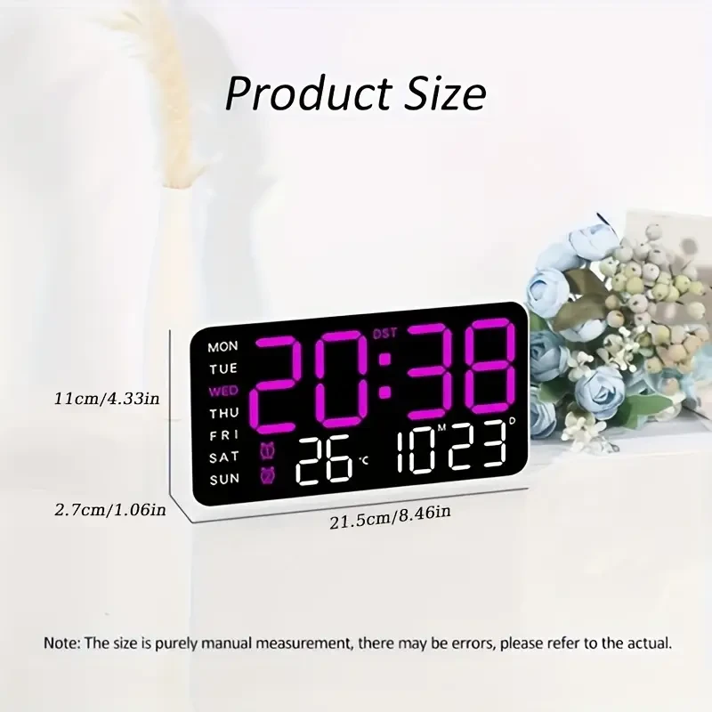 Voice-Activated Digital Wall Clock with Temperature Display