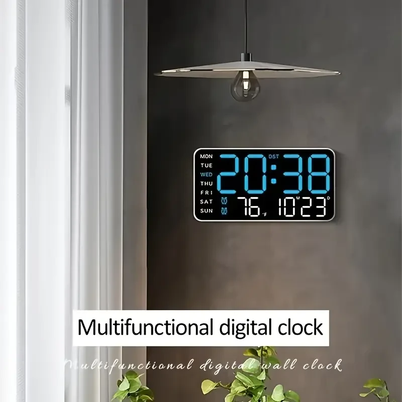 Voice-Activated Digital Wall Clock with Temperature Display