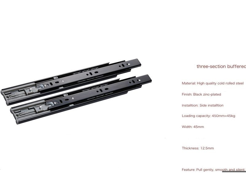 400mm Drawer Runner Soft Close