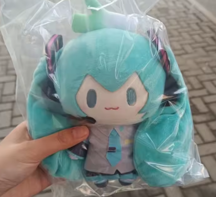 15cm Hatsune Miku Kawaii Q Version Figure Plush Doll Anime Peripheral Plush Stuffed Toy Collection Model Ornament Toy Girls Gift