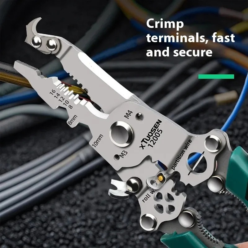 Multi-Functional Foldable Electrician-Specific Wire Cutting Pliers