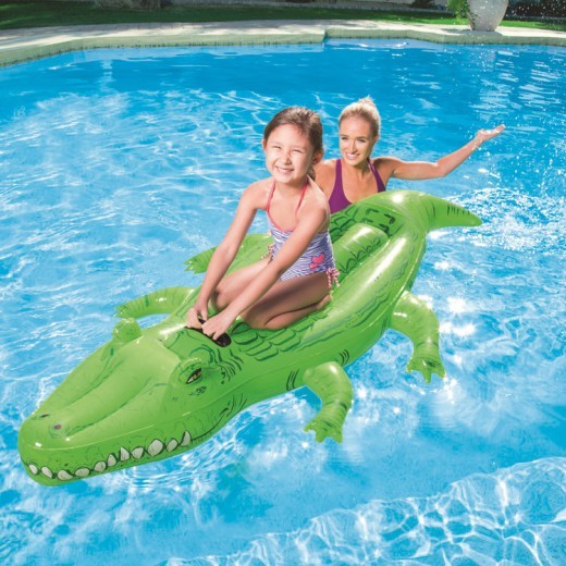 Children playing with water toy