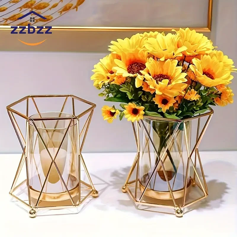 Romantic Iron Art Elegant Vase