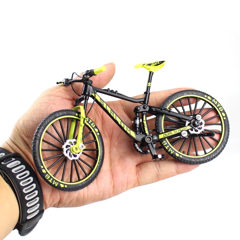1:10 Mini Alloy Bicycle Model  Diecast Metal Finger Racing Mountain Bike