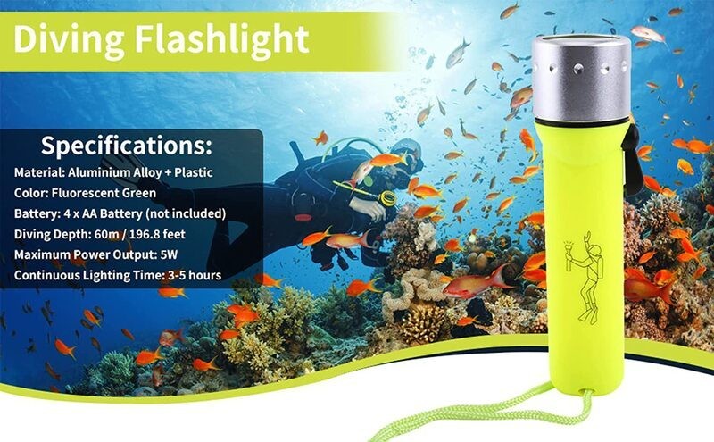 Diving Flashlight Scuba Dive Torch