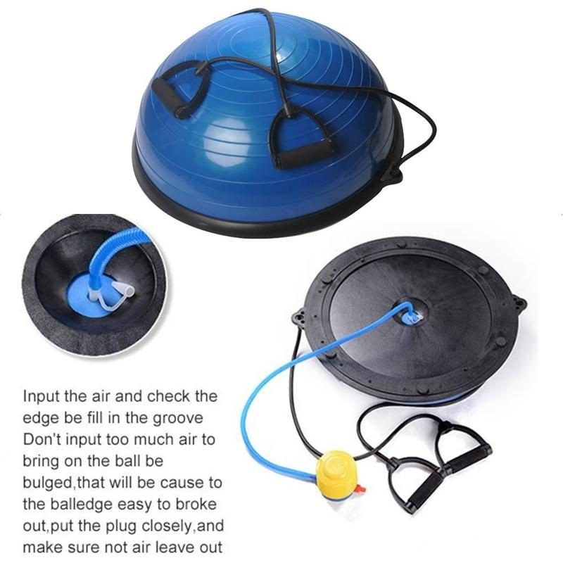 Yoga Balance Trainer Ball with Resistance Bands