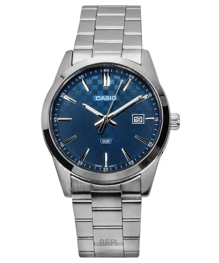 Casio Standard Analog Stainless Steel Blue Dial Quartz MTP-VD03D-2A2 Men's Watch