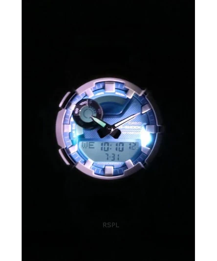 Casio G-Shock G-Squad Analog Digital Smartphone Link Bio-Based Resin Strap Blue Dial Quartz GBA-900CB-7A 200M Men's Watch