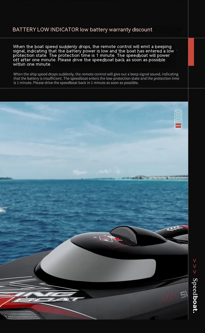 Wireless Electric Speedboat Children's Toy Model