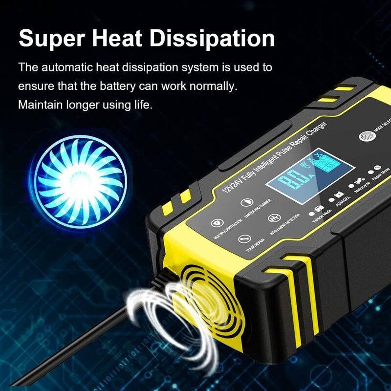 Smart 8A Car Battery Charger