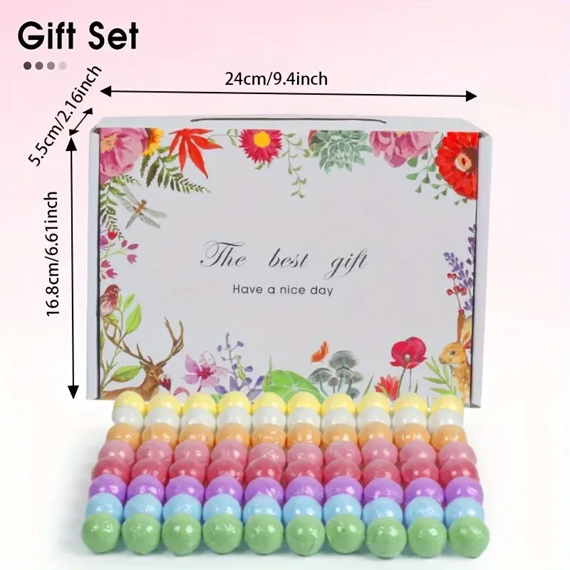 Lavender Bliss 80pcs Bath Bomb Gift Set for Women
