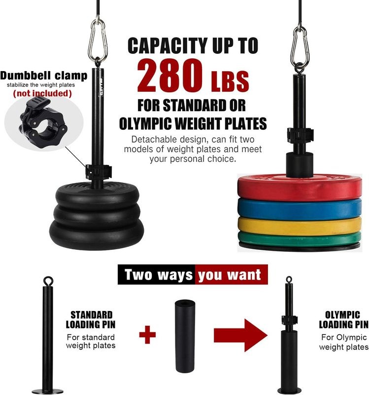 DIY Fitness LAT Lift Pulley System Home Gym