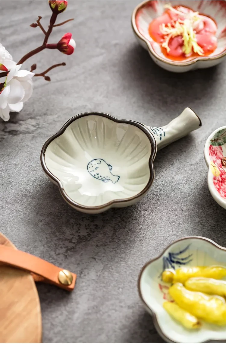 Household Ceramic Seasoning Sauce Dipping Side Dish