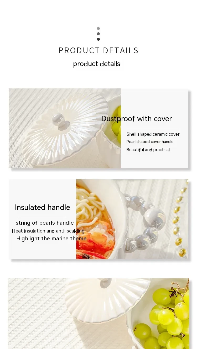 Household Large Ceramic Soup Bowl