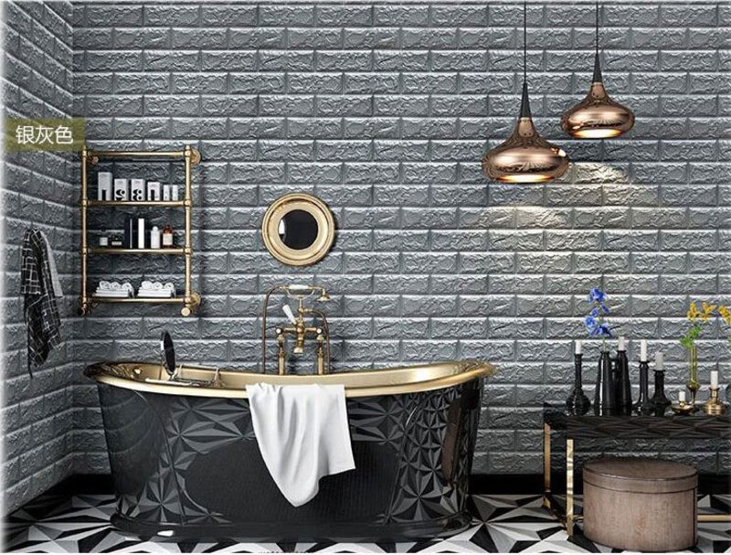Brick Wallpaper Wall STICKERS 77*70cm 3D