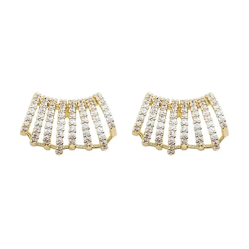 Sterling Silver Needle High-grade Commuter Graceful Online Influencer All-match Ear Studs