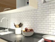 Self Adhesive Wallpaper 3D Wall Tiles 5 Sheets