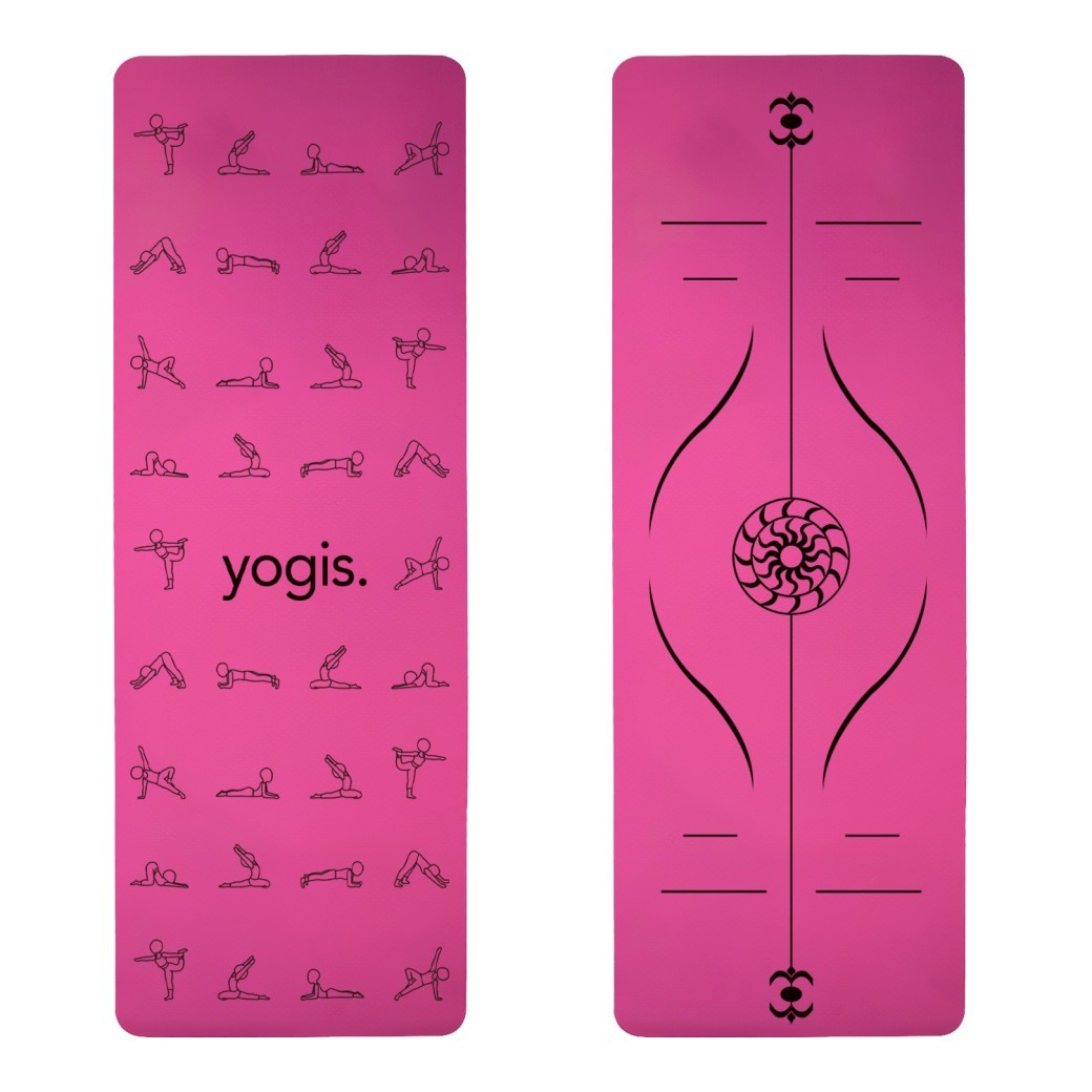 Yoga Mat Posture Line Non-slip Custom Fitness Mat For Beginners Plank Support