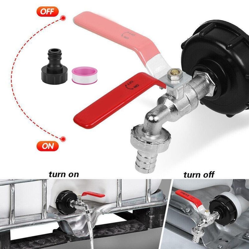 IBC Water Tank Tap Cap Adapter
