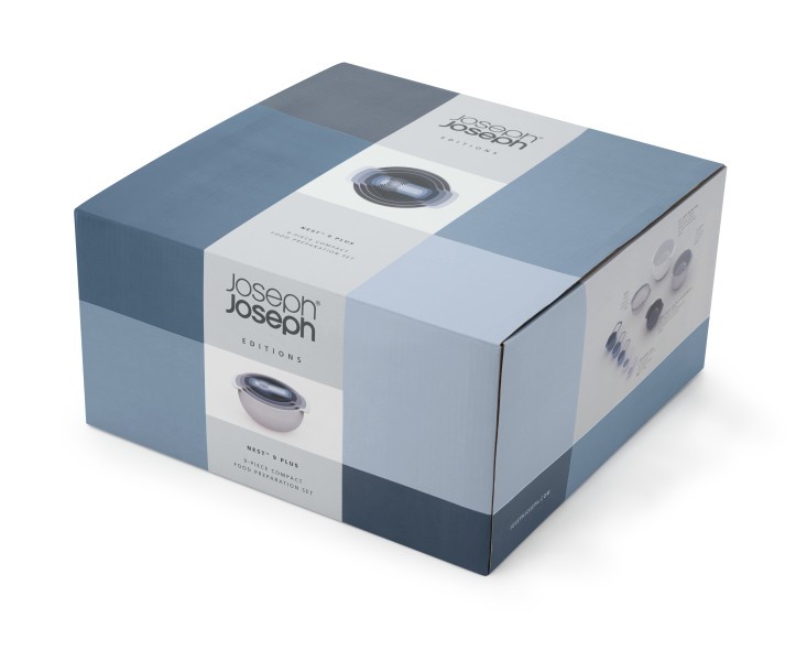 Nest 9 Plus 9-piece food preparation set - Sky  - Joseph Joseph
