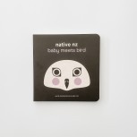 NB002 - Native NZ Baby Meets Bird | Contrast Board Book