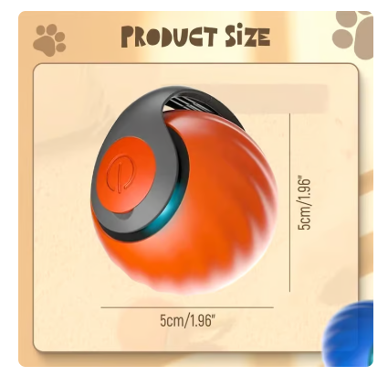 Speedy Tail 2.0 - Interactive Electric Rolling Ball with Teasing Tail β Smart Cat Toy for Indoor & Outdoor Fun ππ±