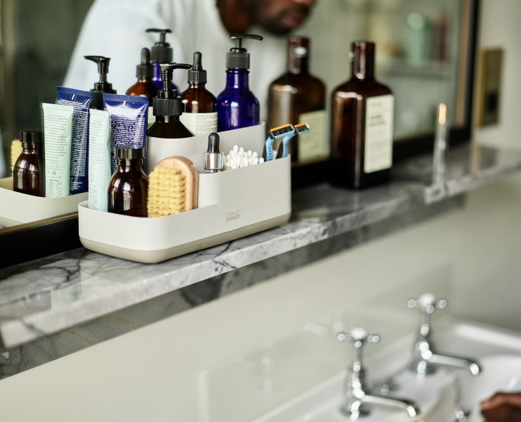 EasyStore Bathroom Caddy - Ecru  - Joseph Joseph