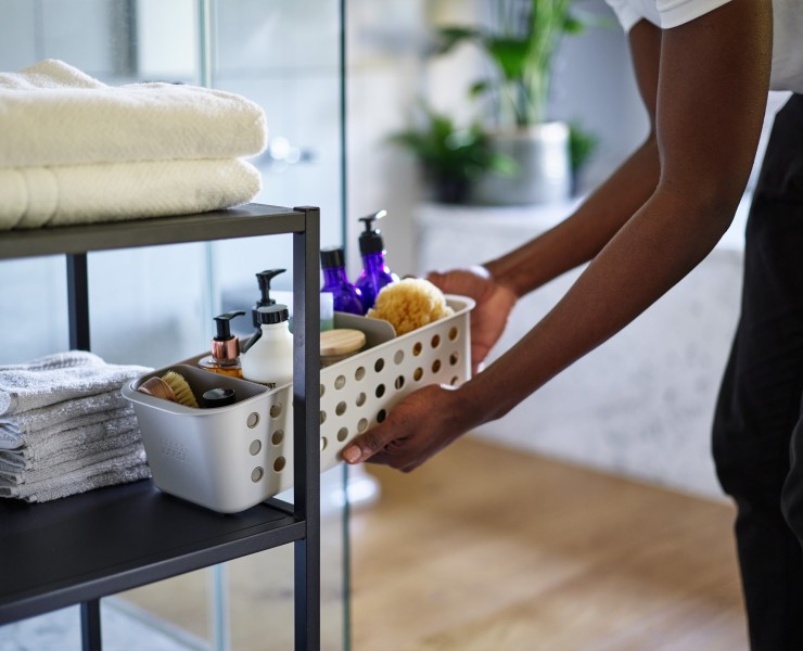 EasyStore Slimline Bathroom Storage Basket  - Joseph Joseph