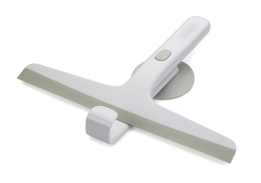 EasyStore Slimline Squeegee with Storage Hook - Grey - Joseph Joseph