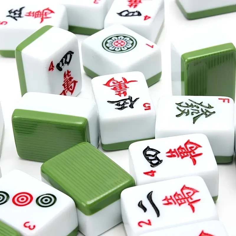 1 Set Deluxe Edition Portable Mahjong Set