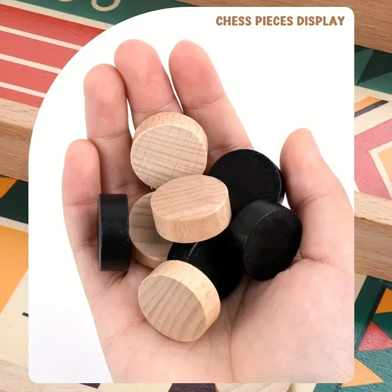 Wooden Toy Catapult Chess, U-Shaped Two-Player Tabletop Game