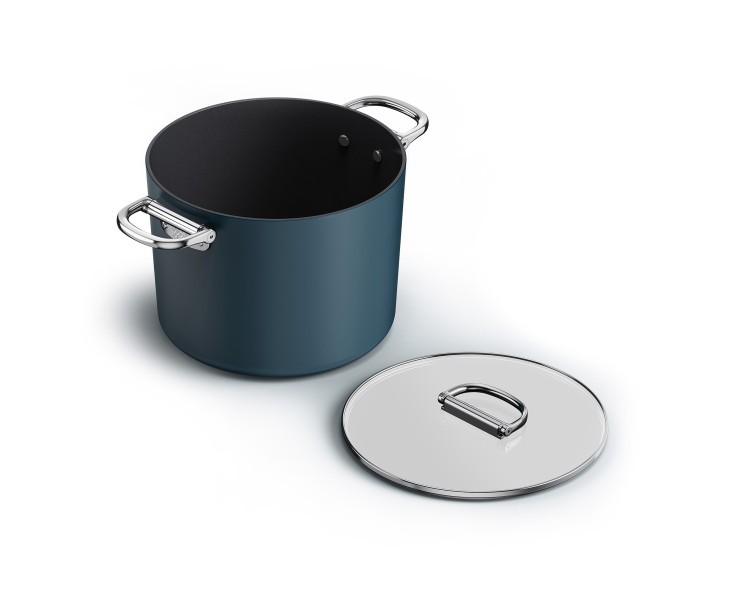 Space 25cm/8.5qt Non-Stick Induction Stock Pot & Lid - Joseph Joseph