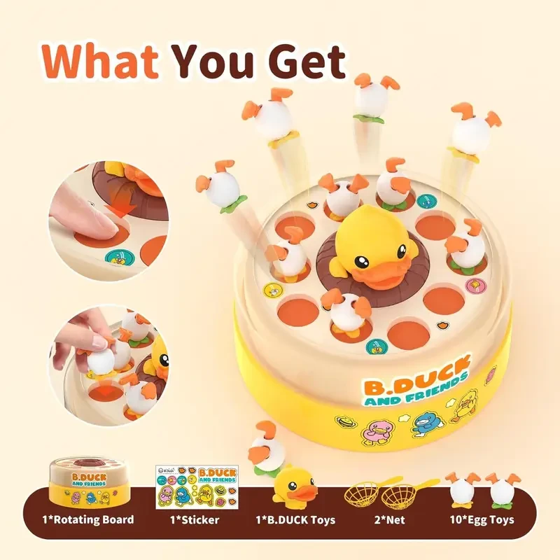 Bounce and Catch Duck Board Games for Kids 4-8, 8-12