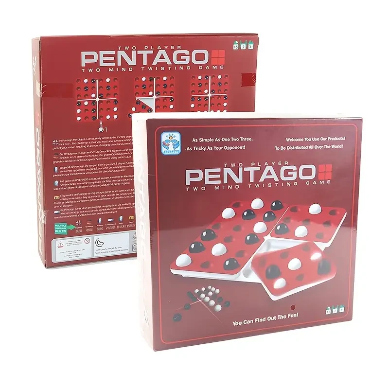 Pentagon 3D Strategy Board Game - 2-Player Brain Teaser Puzzle