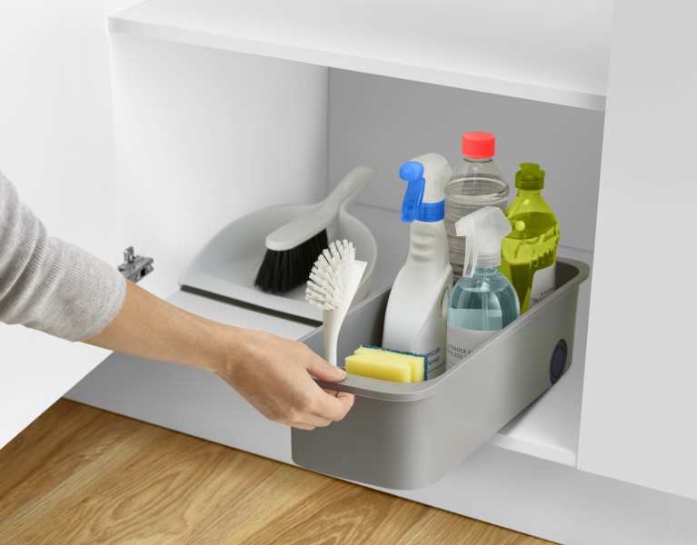 CupboardStore Easy-access Storage Caddy - Grey - Joseph Joseph