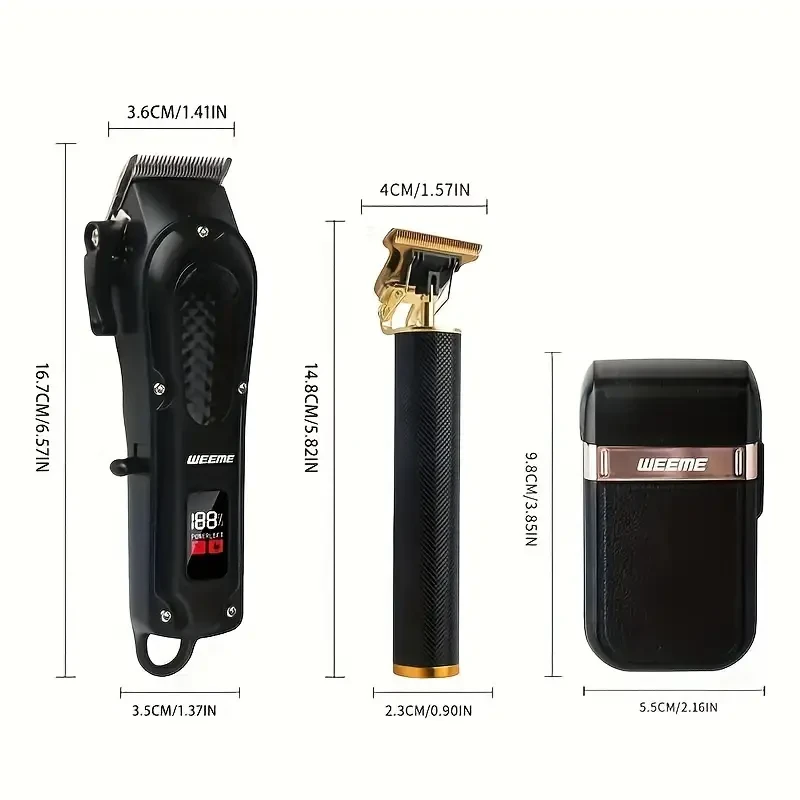 Professional Cordless Hair Clippers Set For Men