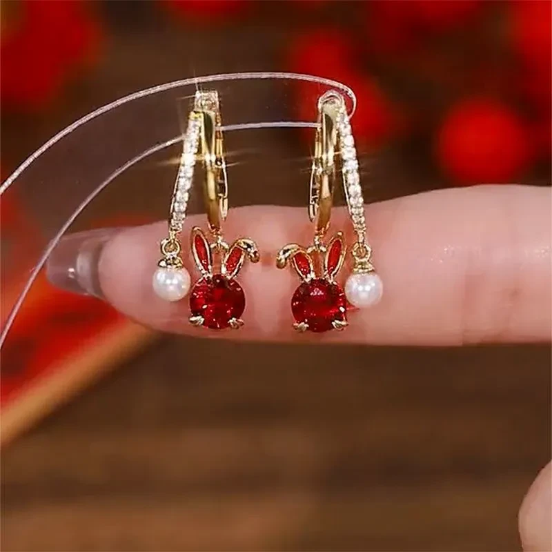 High-grade Pearl Zircon Earrings