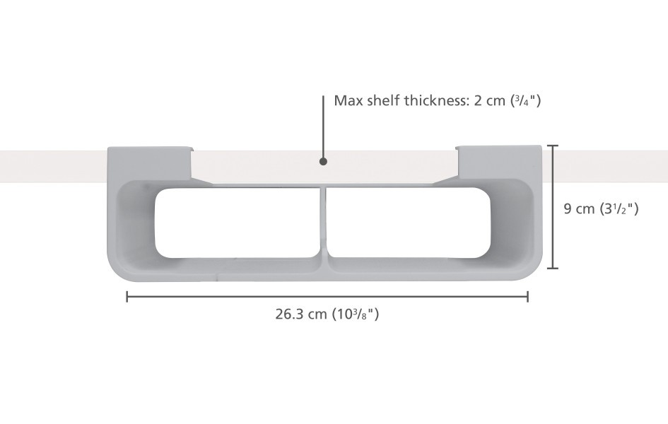 CupboardStore Film, Foil and Bag Organiser - Grey - Joseph Joseph